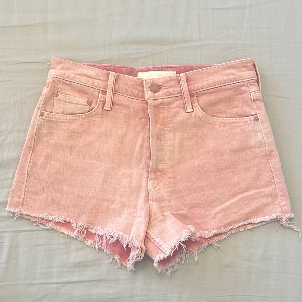 MOTHER Pink Denim Women's Shorts